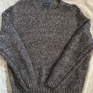 Lucky Brand Men's Heather Charcoal Crewneck Sweater